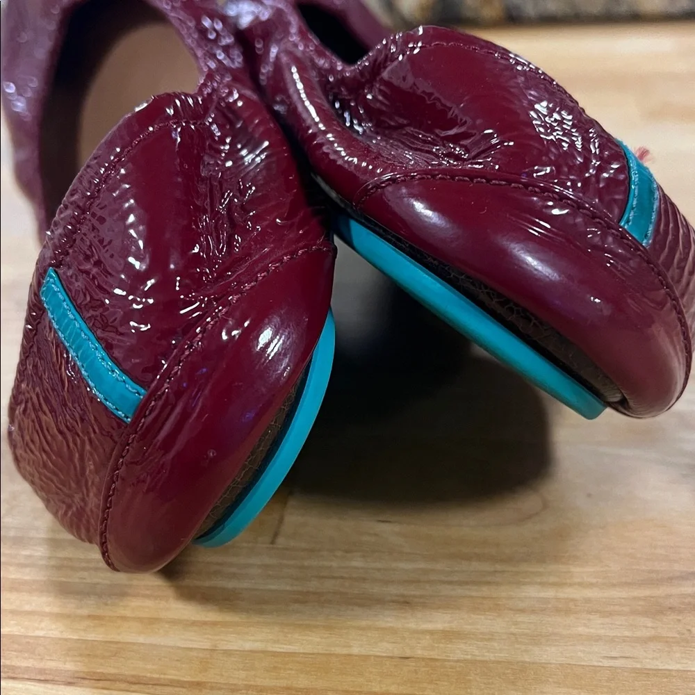 Tieks by Gavrieli Red Patent Leather Ballet Flats Size 12 - Picture 7 of 8